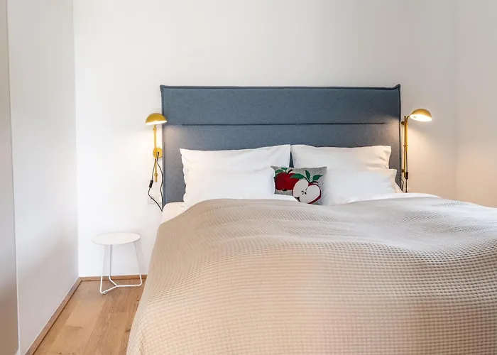 아파트 Apfelland Hideaways Design Apartments Mit Sauna Und Panorama